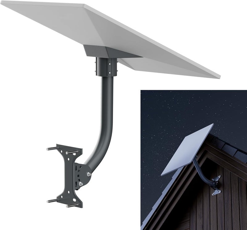 EAZUSE Starlink Gen 3 Mount Starlink Wall Mount, Adjustable Metal Pole Mounting Kit 16" for V3 Standard Dish Heavy Duty Wall Mount & Bracket Star Link Satellite Gen3 Internet Kit - Image 1
